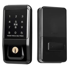 Keyless Entry Door Lock with Handle Set, Touchpad Electronic Deadbolt with IC Card, Customizable User Codes, Keyed Entry, Auto Lock