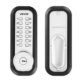 Mechanical Keyless Entry Door Lock, 2.0 Code Upgrade, 4-7 Digits Code, Single-Sided Push Button Combination Mechanical Keypad Door Knob, Auto Loc (Type: Ball-shape, Keyboard Type: Single-sided Numeric Keypad)